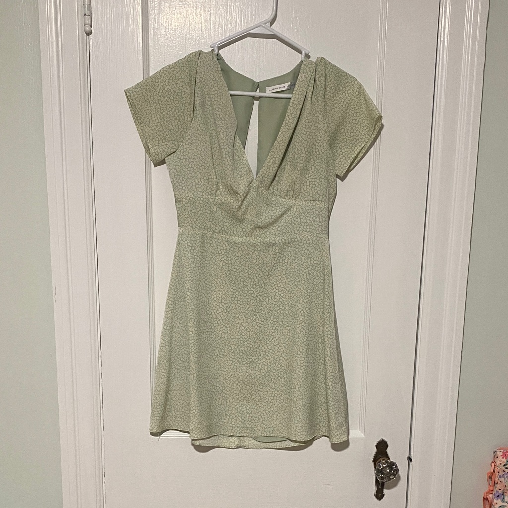 Altar'd State Light Green Mini Dress